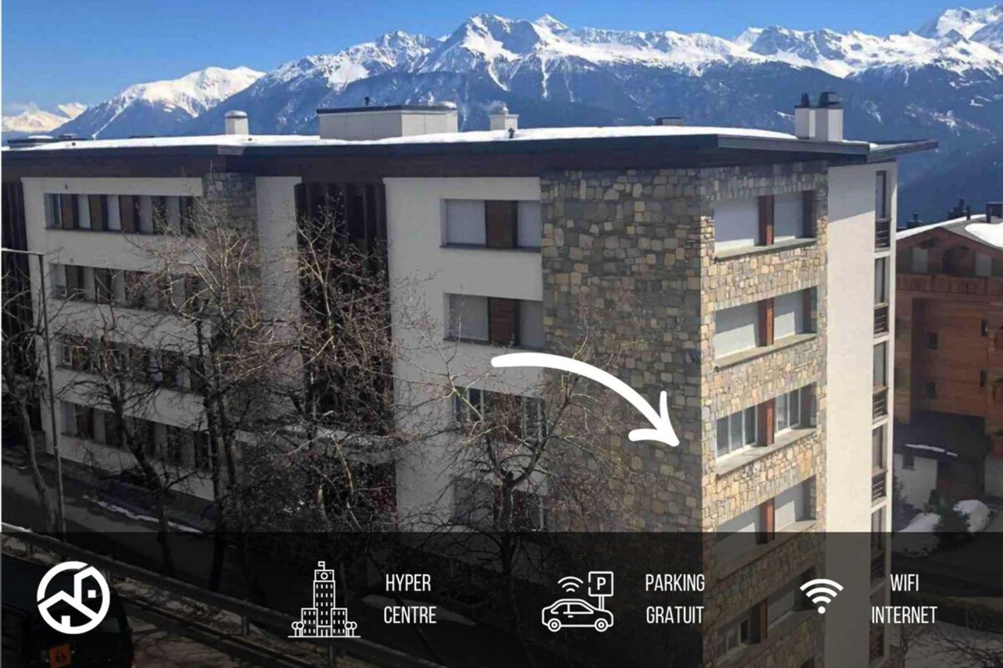 Plein Ciel I Balcony I Close To Cable Cars I Car Park Crans-Montana Exterior foto